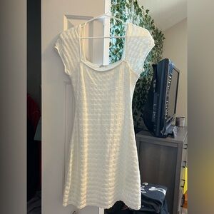 Hollister White Crochet Dress